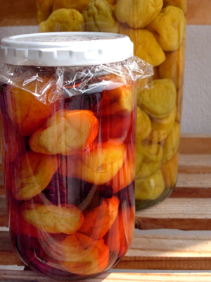 pickled plums